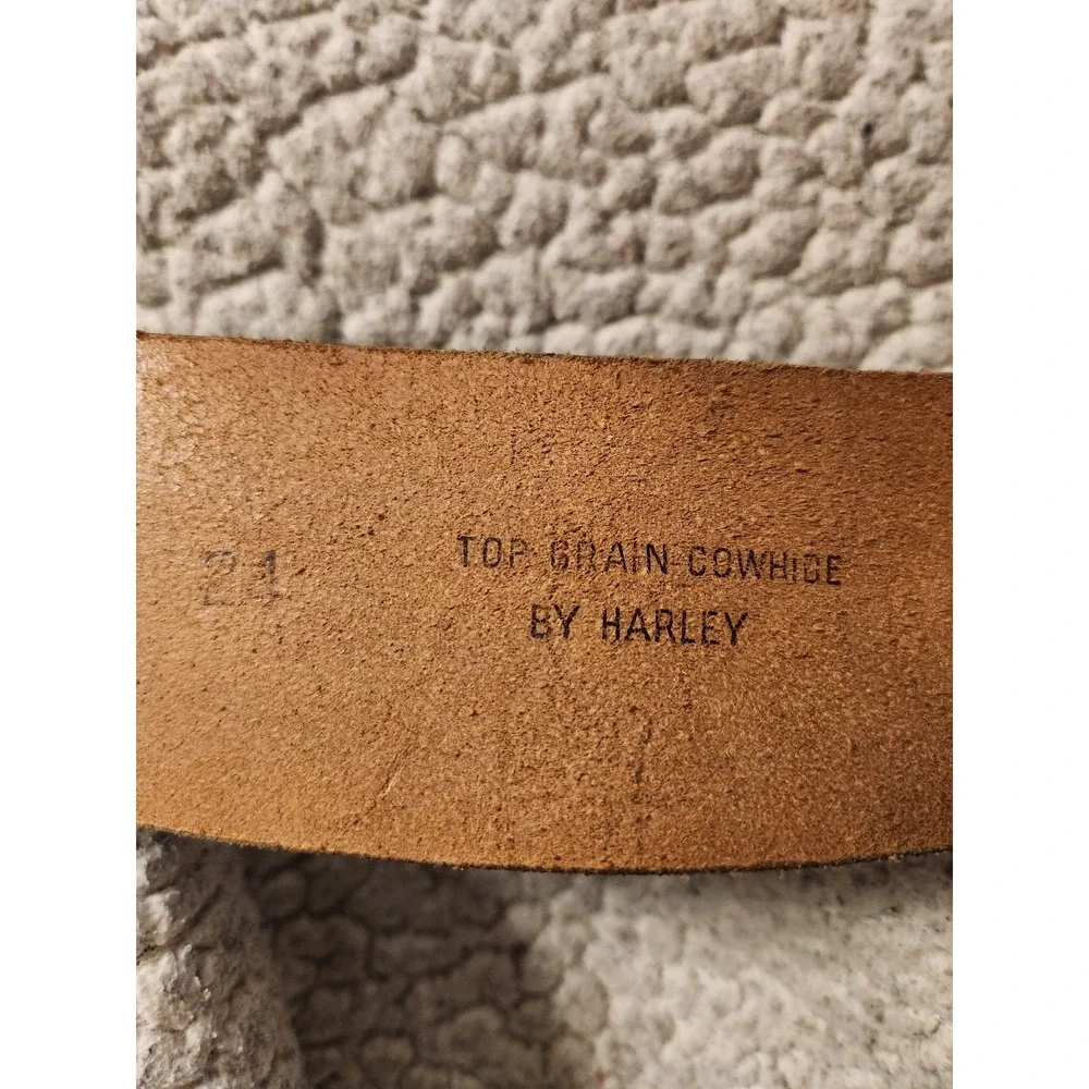 Vintage‎ Harley Black Leather Belt